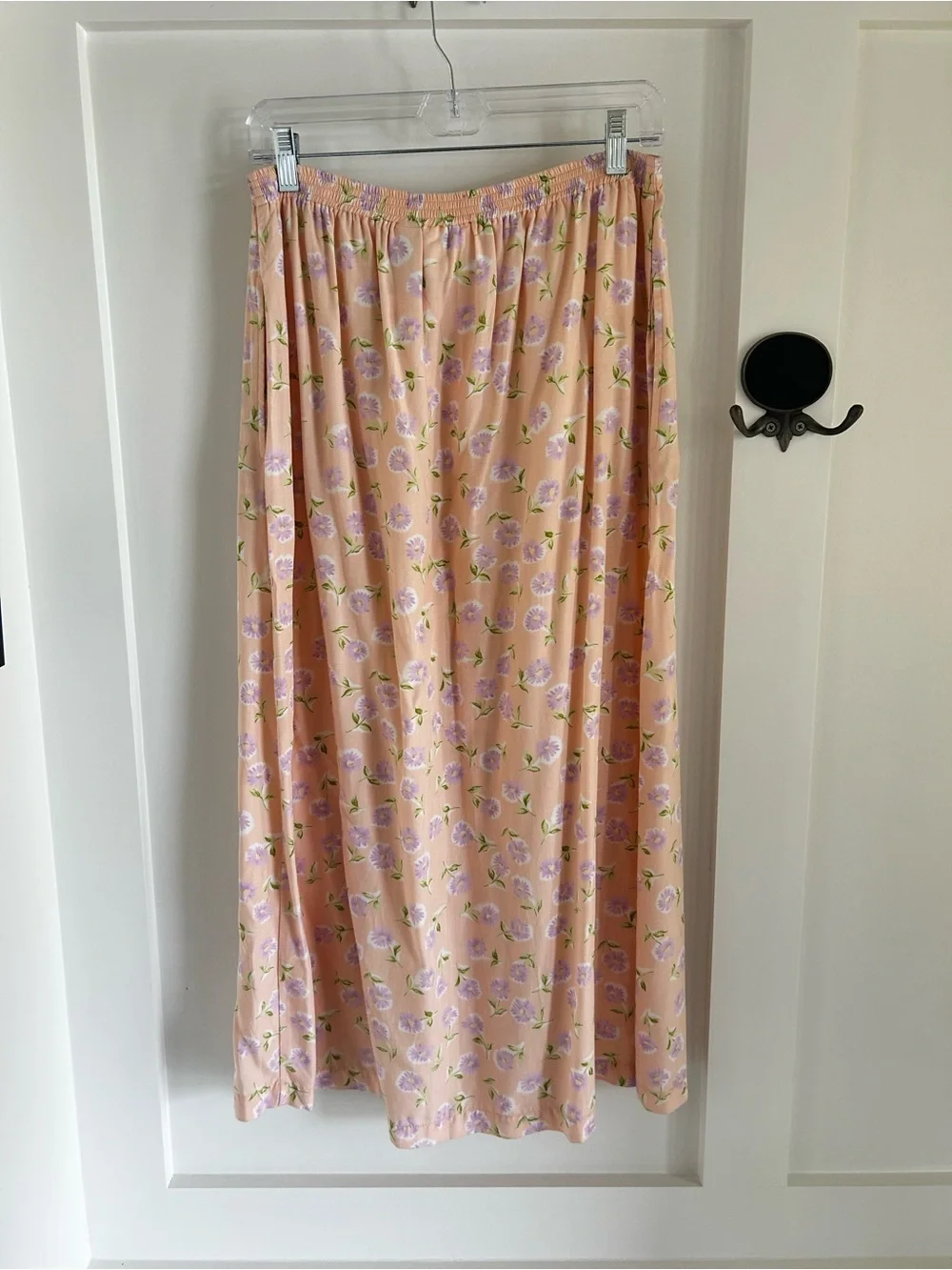 Vintage pastel floral midi skirt - Picture 5 of 6
